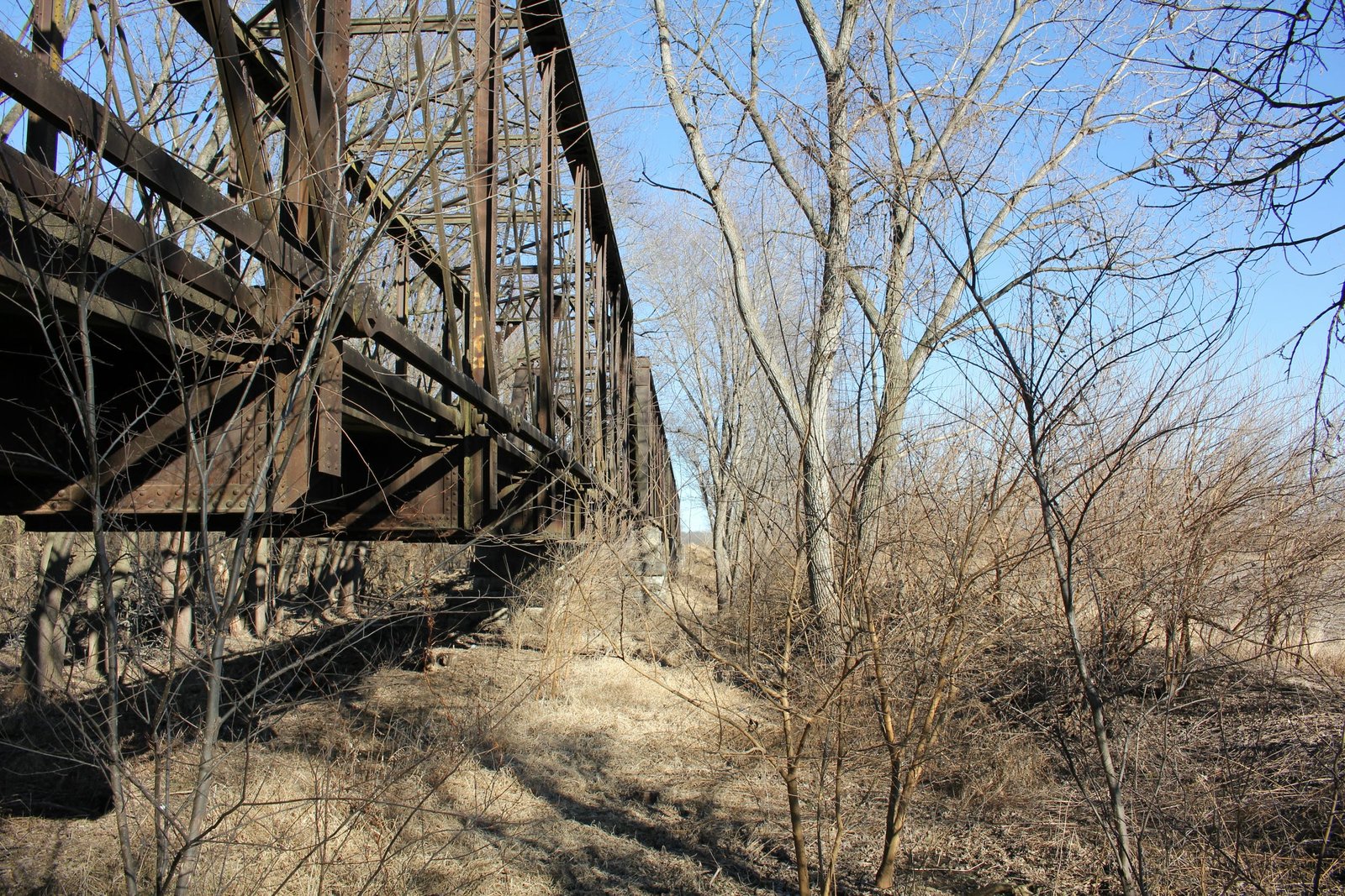 Looking east
